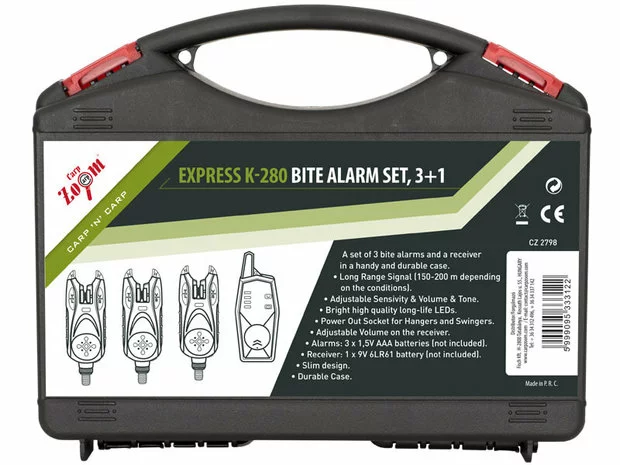 Carpzoom Draadloze Beetmelder Set Express 3+1 2 Carpzoom Draadloze Beetmelder Set Express 3+1 - Afbeelding 2