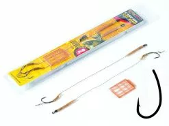 Extra Carp Karper Onderlijnen + Stoppers Set 2 St.