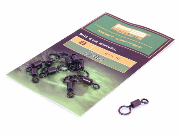 Big Eye Swivels 10 St. (PB Products) 2 Big Eye Swivels 10 St. (PB Products) - Afbeelding 2