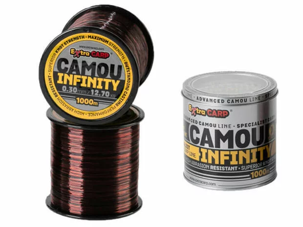 Extra Carp Infinity Camouflage Karperlijn 1000 M. 1 Extra Carp Infinity Camouflage Karperlijn 1000 M.